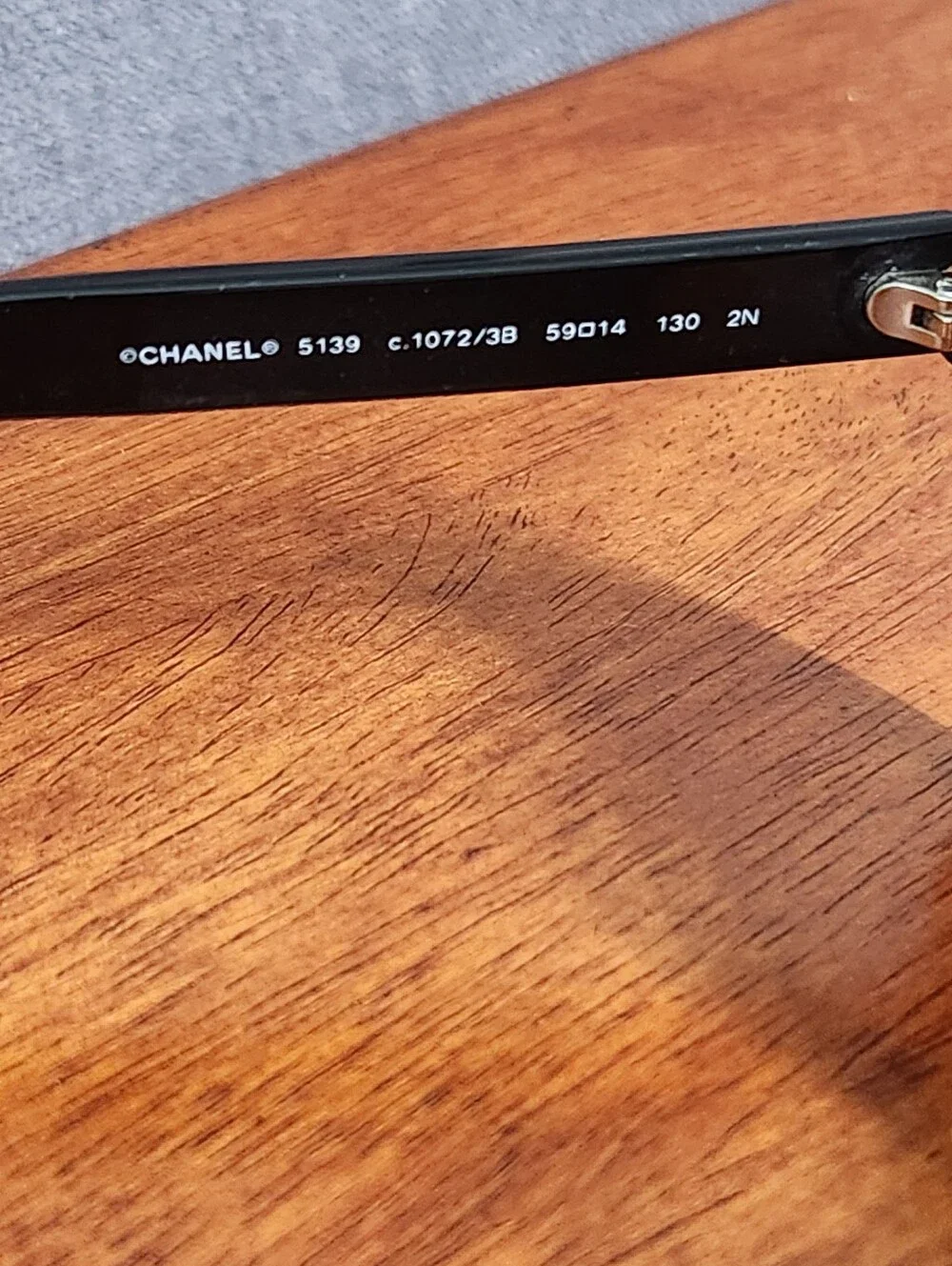 Authentic Chanel 5139 Multicolor Letter Sunglasses In a Black Gradient Frame